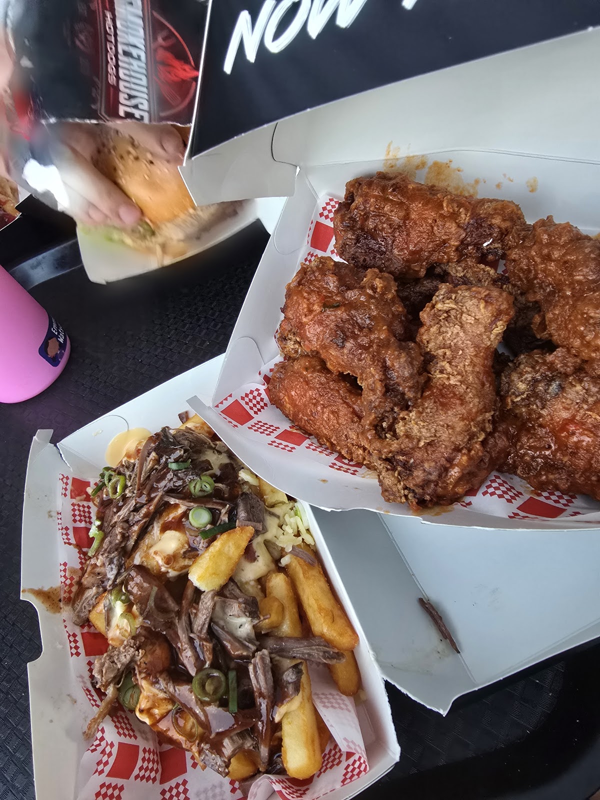 BBQ catering platter with grilled chicken